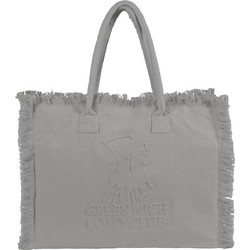 Greenwich Polo Club Essential Υφασμάτινη Τσάντα Θαλάσσης Ώμου Γκρι 35x45cm 5245