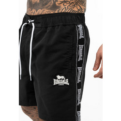 Lonsdale Ανδρικό Μαγιό Σορτς με Σχέδια Μαύρο 117568-1500