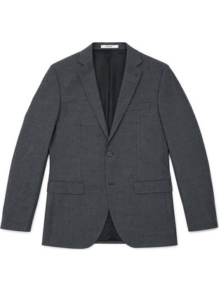 Blend Χειμερινό Ανδρικό Blazer Υφασμάτινο με Κανονική Εφαρμογή Ανθρακί 16098276