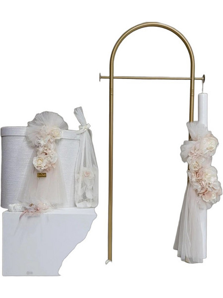 Stova Bambini Σετ Βάπτισης με Καλάθι για Κορίτσι SS26COMBO6