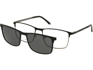 Solano CL10235 A Ανδρικός Σκελετός Γυαλιών Οράσεως με Clip-On Μεταλλικός Μαύρος