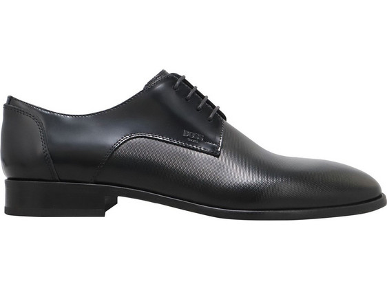 Boss Shoes Ανδρικά Σκαρπίνια Derby Δερμάτινα Μαύρα B7513