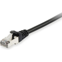 Equip S/FTP Cat.6a Καλώδιο Δικτύου Ethernet 0.25m Black 606101