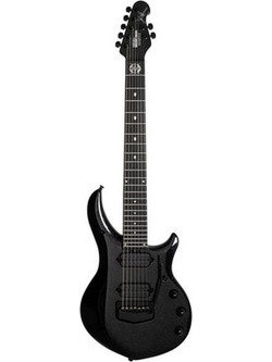Music Man John Petrucci Majesty Ηλεκτρική Κιθάρα ST Style με Μαγνήτες HH & Ταστιέρα Ebony 7 Χορδών Black Frosting
