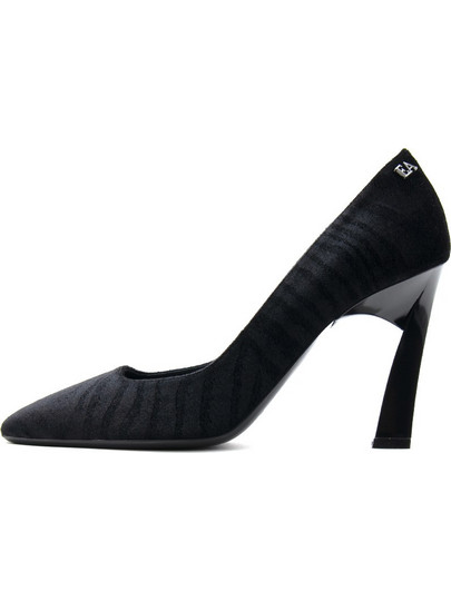 Emporio Armani Γόβες Suede με Λεπτό Ψηλό Τακούνι Μαύρες EW005656-AF29123-UC001