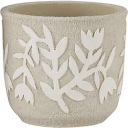 MarHome Κασπώ Τσιμεντένιο Εκρού Μπεζ 14x13cm 06-20241