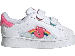 Adidas Care Bears Superstar Παιδικά Sneakers με Φωτάκια Λευκά Φούξια KK2133