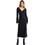 Funky Buddha Midi Βραδινό Φόρεμα Σατέν Μαύρο FBL014-113-13