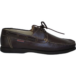 Commanchero Ανδρικά Μοκασίνια Boat Shoes Δερμάτινα Καφέ 0876-082