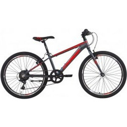 Carrera Junior R 2026 Παιδικό Mountain Bike 24" Αλουμινίου με 7 Ταχύτητες Ανθρακί Κόκκινο
