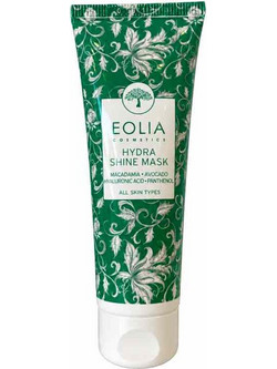 Eolia Hydra Shine Κρεμώδης Μάσκα Προσώπου για Ενυδάτωση & Λάμψη με Υαλουρονικό 75ml