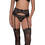 Milena By Paris Ζαρτιέρες με Δαντέλα See Through Μαύρες 5418