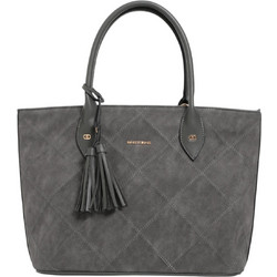Bag to Bag Γυναικεία Τσάντα Χειρός από Δερματίνη Ανθρακί ND-890271