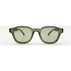 Enzo SZ8108 C3 Ανδρικά Γυαλιά Ηλίου Τετράγωνα Κοκάλινα Πράσινα με Πράσινο Φακό