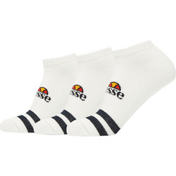 Ellesse Ανδρικές Κάλτσες Κοντές με Σχέδια Λευκές 3Pack AAC0876-908