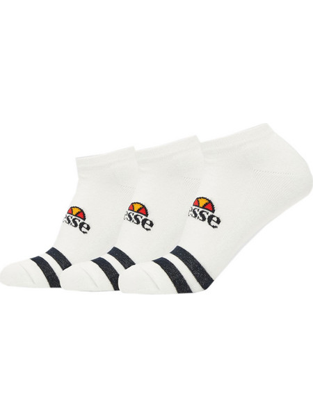 Ellesse Ανδρικές Κάλτσες Κοντές με Σχέδια Λευκές 3Pack AAC0876-908