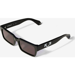 Off White 1032 1007 Ανδρικά Γυαλιά Ηλίου Τετράγωνα Κοκάλινα Μαύρα με Καφέ Φακό