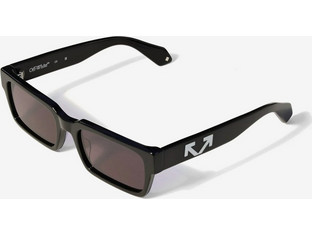 Off White 1032 1007 Ανδρικά Γυαλιά Ηλίου Τετράγωνα Κοκάλινα Μαύρα με Καφέ Φακό