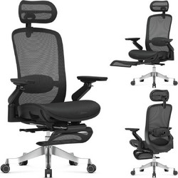 Mark Adler Leadpro 8.7 Καρέκλα Διευθυντική με Προσκέφαλο Στήριξη Μέσης Ανάκλιση και Ρυθμιζόμενα Μπράτσα Μαύρη