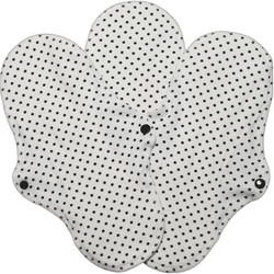 Imse Black Dots Active Regular Επαναχρησιμοποιούμενες Σερβιέτες με Φτερά για Κανονική Ροή 3 Σταγόνες από Βαμβάκι 3τμχ