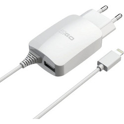 2GO 797166 Φορτιστής με Καλώδιο Lightning με Θύρα USB-A 12W White