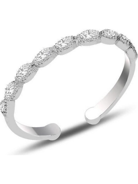 Heliophilia Silver Γυναικείο Δαχτυλίδι Σειρέ Μισόβερο από Ασήμι 132SDE5470