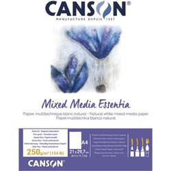 Canson Essentia Μπλοκ Σχεδίου A4 Mixed Media 250gr/m² 30 Φύλλα
