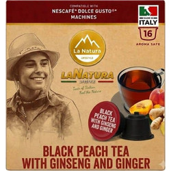 La Natura Lifestyle Κάψουλες Τσάι Peach Tea Συμβατές με Μηχανή Dolce Gusto 16τμχ
