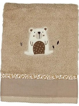Baby Star Natura Βρεφική Πετσέτα Προσώπου / Χεριών 100x50cm Εκρού 1293