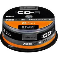 Intenso Εγγράψιμα CD-R 52x Printable 700MB Cake Box 25τμχ