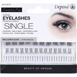 Depend Artificial Βλεφαρίδες Τουφάκια Σετ με Κόλλα
