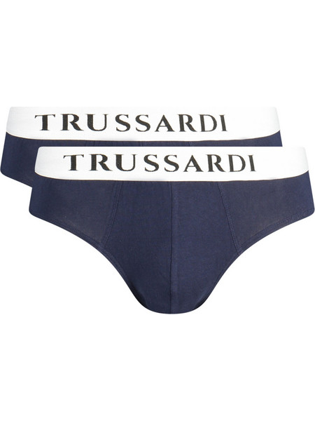 Trussardi Ανδρικά Σλιπ Βαμβακερά Navy Μπλε 2Pack TRU2USP01