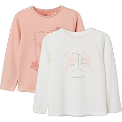 Zippy Σετ Παιδικά T-Shirt Μακρυμάνικα Σομόν Μπεζ 31081065030