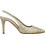 KALOGIROU Sogier Γόβες Slingback Δερμάτινες με Τακούνι Στιλέτο Χρυσές