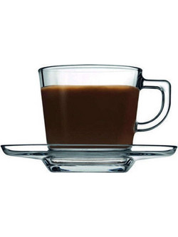 Espiel Carre Φλιτζάνι Cappuccino Γυάλινο Διαφανές 215ml 8693357264373