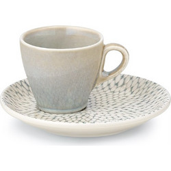 Cryspo Trio Pearl Φλιτζάνι Espresso Πορσελάνης Μπεζ 100ml 47.160.17