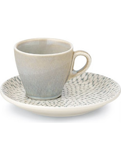 Cryspo Trio Pearl Φλιτζάνι Espresso Πορσελάνης Μπεζ 100ml 47.160.17