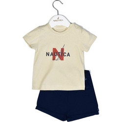 Nautica Des. 14 Βρεφικό Σετ για Αγόρι Καλοκαιρινό Μπεζ Navy Μπλε