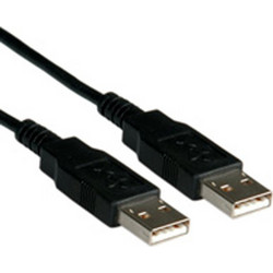 Roline 11.02.8908 Καλώδιο USB-A Male 2.0 to USB-A Male 0.8m Black