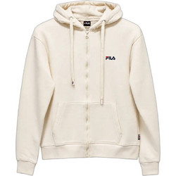 Fila Felia Γυναικεία Ζακέτα Φούτερ Μακριά με Κουκούλα και Φερμουάρ Εκρού APJPW26001-110
