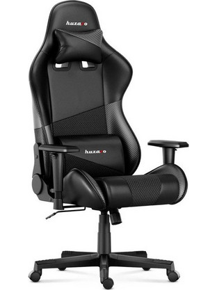 Possina Force 6,2 Καρέκλα Gaming Δερμάτινη με Ρυθμιζόμενα Μπράτσα Μαύρη 163195979