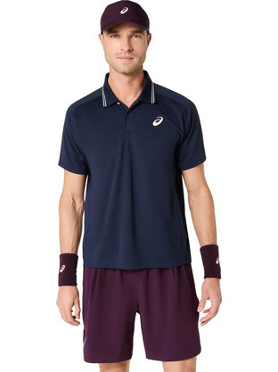 ASICS Polo Game SS Asie Tour Ανδρική Αθλητική Μπλούζα Polo Navy Μπλε 2041A381-400