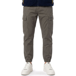 District75 Ανδρικό Παντελόνι Cargo Joggers Κανονική Εφαρμογή Χακί 222MPA-545-078
