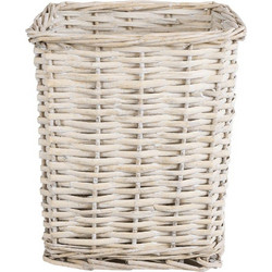 Globostar Kyoto Κασπώ Καλάθι Δαπέδου Ξύλινο Μπεζ 22x22x25cm 20590