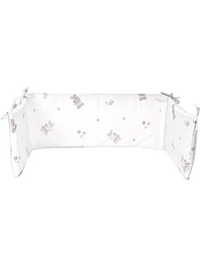 Lorelli Little Bear Πάντα Κούνιας Λευκό Γαλάζιο 27x145cm