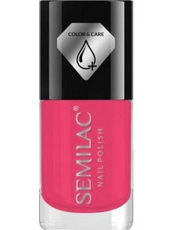 Semilac Color & Care C672 Warm Pink Βερνίκι Νυχιών 7ml