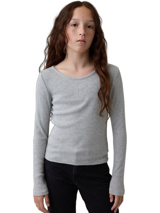 Gap Παιδικό T-Shirt Μακρυμάνικο Γκρι 908915000