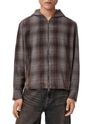 AllSaints Santo Ανδρικό Πουκάμισο Γκρι M030SF