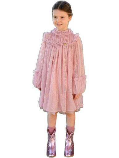 Angel's Face Nadiya G2 Παιδικό Φόρεμα με Τούλι Vintage Rose