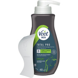 Veet Men Total Pro Ανδρική Αποτριχωτική Κρέμα Σώματος για Κανονική Επιδερμίδα 400ml